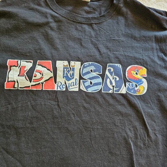 Unbranded Other - Kansas State Graphic Tshirt, Black, Size Large